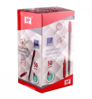 Esferográfica Ball Point Vermelho 1mm 1un