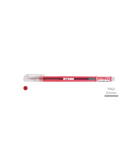 Esferográfica Gel EK Gtone Vermelho 0,5mm 1un