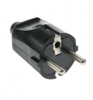 Ficha AC SCHUKO Macho em ABS Macio