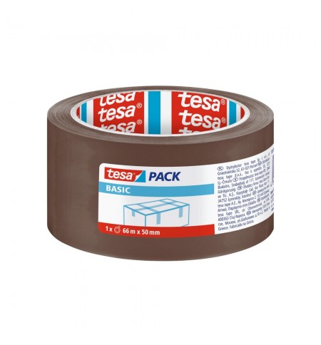 Fita Adesiva 50mmx66m Castanha PP Tesa Basic 1un