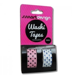 Fita Adesiva Decorativa Washi Tape Bolinhas 2un