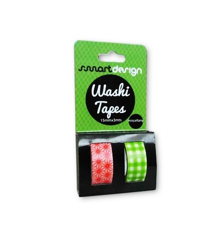 Fita Adesiva Decorativa Washi Tape Miscelania 2un