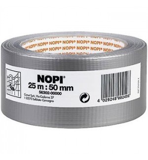 Fita Adesiva Tecido 50mmx25m (Duct Tape) Tesa/Nopi Prata