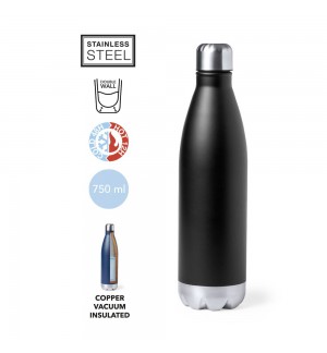 Garrafa Térmica Preta 750ml