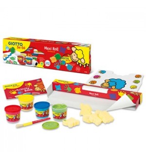 Guache Pintura Dedos 150mlx04 + Maxi Rolo Giotto Be-Be