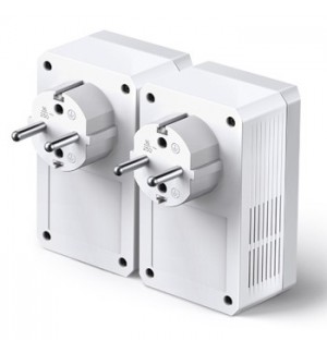 Kit PowerLine 600Mbps RJ45 c/Pass-Through 2un