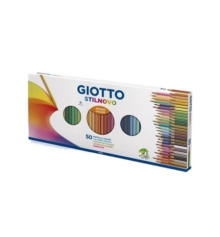 Lápis Cor 50un Cx Cartão Giotto Stilnovo 18cm