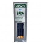 Lápis Dermatográfico Dixon Marker Azul Cx 12un