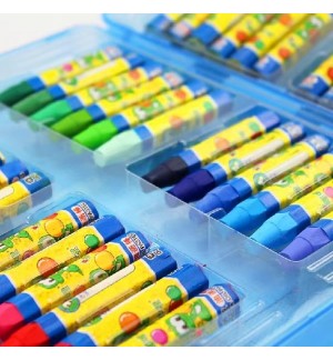 Lápis Oil Pastels Dooly Conjunto Mala com 60 cores