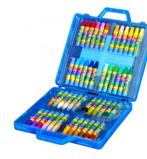Lápis Oil Pastels Dooly Conjunto Mala com 48 cores