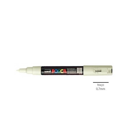Marcador Uniball Posca PC-1M 0,7mm Marfim (46) 1un