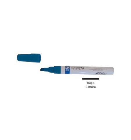 Marcador Permanente Grosso Alban AC1075-02 2mm Azul 1un