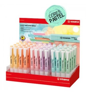 Marcador Fluorescente Stabilo 8 Cores Pastel Expositor 48un