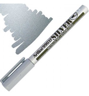 Marcador Permanente Médio Artline EK440 1,2mm Prata 1un
