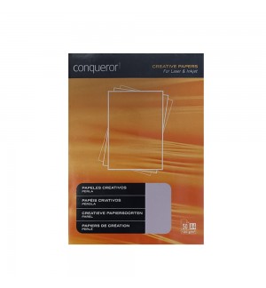 Papel 120gr Conqueror Criativo Pérola Acinzentado A4 50Fls