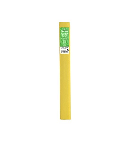 Papel Crepe Amarelo Palha 50x250cm Canson Rolo