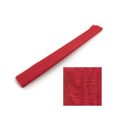 Papel Crepe Vermelho Metalizado 50x150cm Rolo