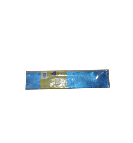 Papel Crepe Azul Metalizado 50x150cm Rolo