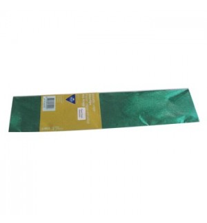 Papel Crepe Verde Metalizado 50x150cm Rolo