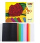 Papel Crepe 24x31cm Sortido Bloco 20 Folhas