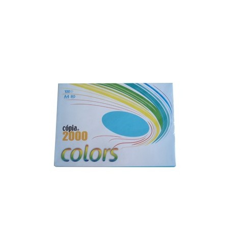 Papel Fotocopia A4 80gr Azul Forte 100Fls