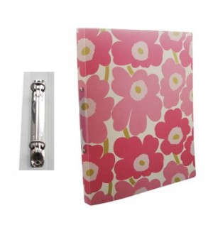 Pasta Arquivo L/E Marimekko 2 Argolas 310x240x20mm Rosa