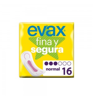 Pensos Higiénicos Evax Fina e Segura Normal 16un