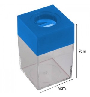 Porta Clips Magnético Quadrado Azul