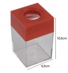Porta Clips Magnético Quadrado Vermelho