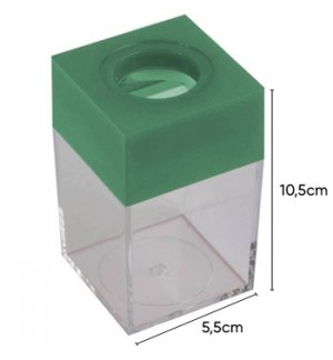 Porta Clips Magnético Quadrado Verde