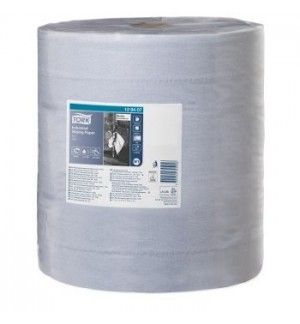 Rolo Industrial 340mx36,9cm 54g 3Fls TORK W1 Azul 1un