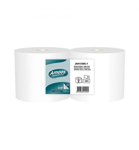 Rolo Pano TNT/AirLaid 130mx23,5cm 55g AMOOS 1Fl 2un