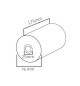 Rolo Papel Térmico 076x175x25mm 58gr 1un