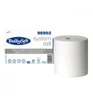 Rolo Toalhas Mão AutoCorte 250mx21cm 2Fls BULKYSOFT 6un