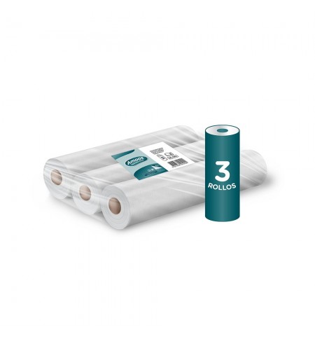 Rolos Papel Marquesa 50cmx50mts 2Fls 16,5g Amoos Pack 3un