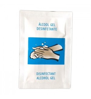 Saqueta Gel Desinfetante 3ml Cx 500un