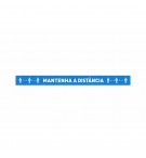Sinalética MANTENHA A DISTÂNCIA Vinil Chão 1000x100mm