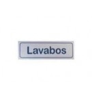 Sinalética Lavabos Plástico Adesivo 17x5.5mm