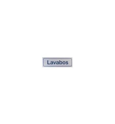 Sinalética Lavabos Plástico Adesivo 17x5.5mm