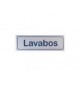 Sinalética Lavabos Plástico Adesivo 17x5.5mm