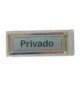 Sinalética Privado Plástico Adesivo 17x5.5mm