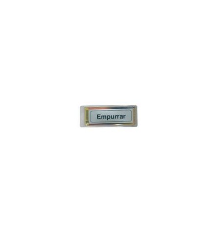 Sinalética Empurrar Plástico Adesivo 17x5.5mm