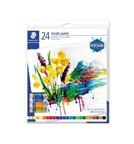 Tinta Acrílica STAEDTLER 8500 C12 Design Journey 12ml 24un