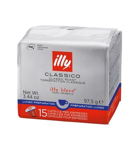 Café Cápsulas MPS ILLY Longo 15un