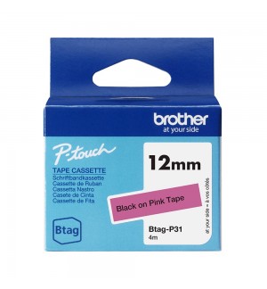 Fita Btagp31 12mmx4mts Rosa/Preto