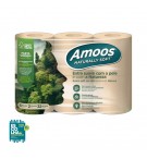 Papel Higiénico Doméstico 32mts 2Fls Amoos Naturally 6un