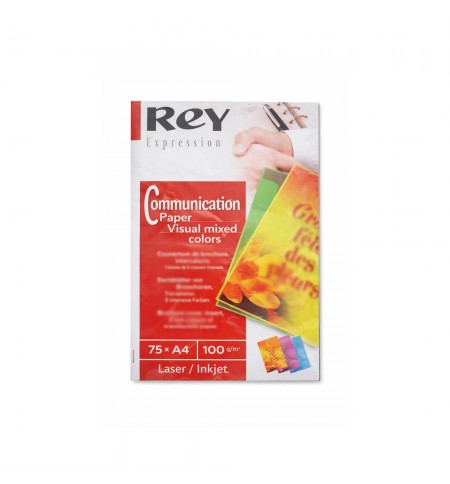 Papel Fotocopia 5 Cores Intensas A4 100gr 5x15 75Fls