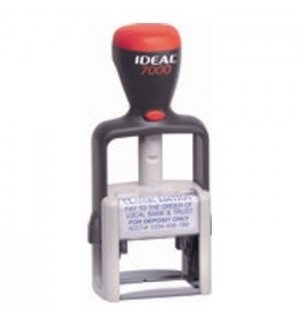 Carimbo 54x25mm Autotintavel Ideal Mod 7000