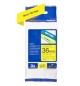 Fita Laminada SuperAdesiva 36mmx8mts Amarelo/Preto