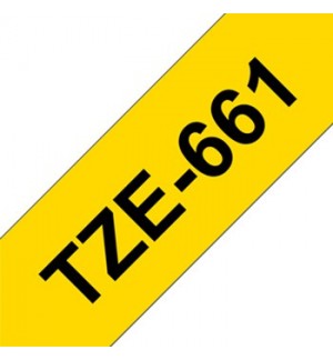 Fita Laminada SuperAdesiva 36mmx8mts Amarelo/Preto